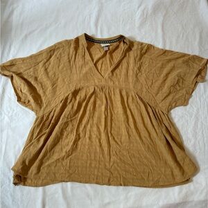 Flowy short sleeve boho top